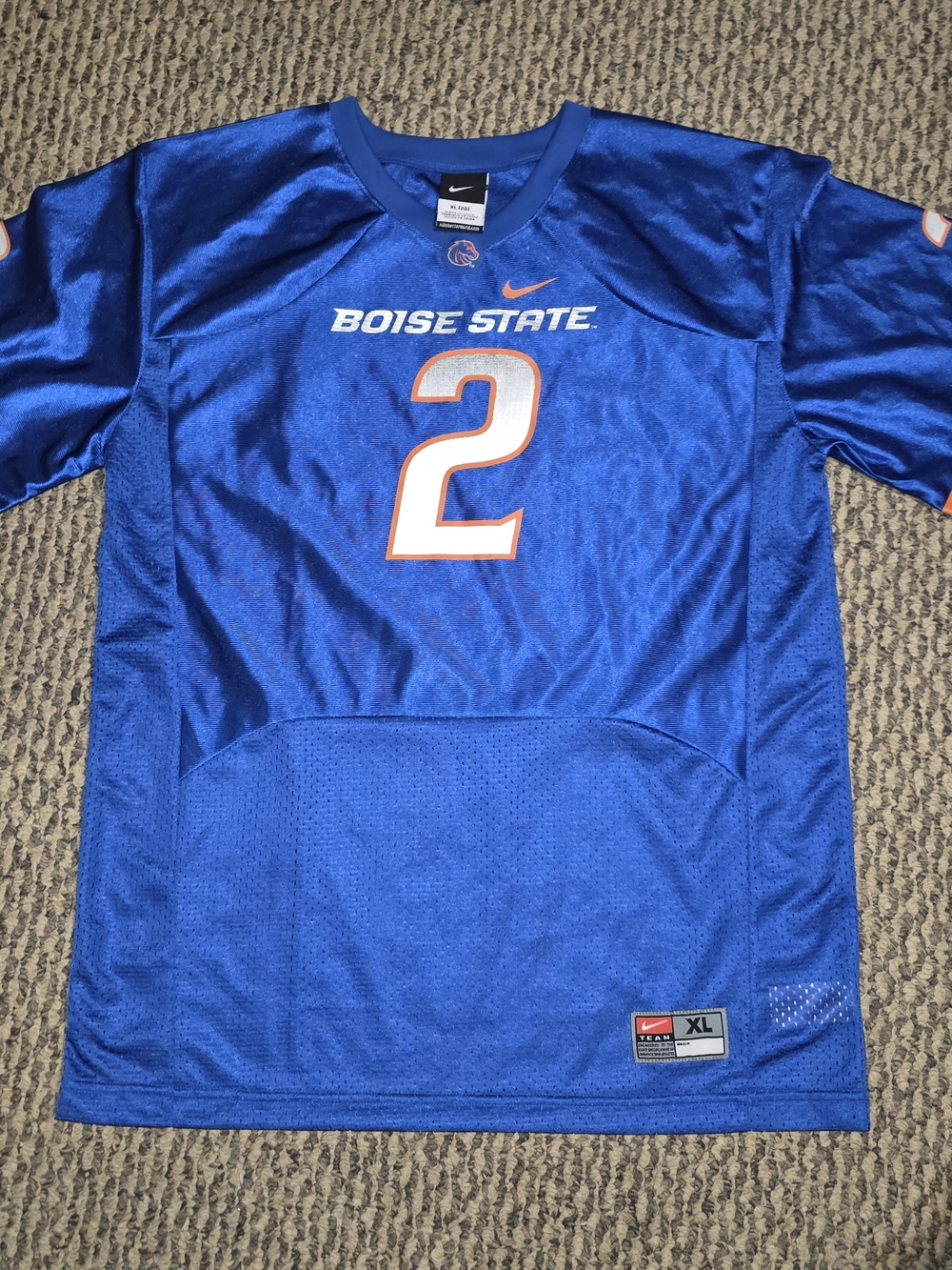 Nike Boise State #2 Blue Football Jersey